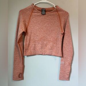 Victoria’s Secret PINK Long Sleeve Activewear Crop Top